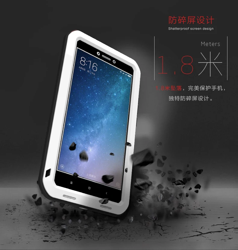 Gorilla glass) LOVE MEI металлический водонепроницаемый чехол для Xiaomi mi Max 2 3 mi x 2 2S противоударный чехол для Xiao mi Max 2 mi 9 mi 8 mi 8 mi 6