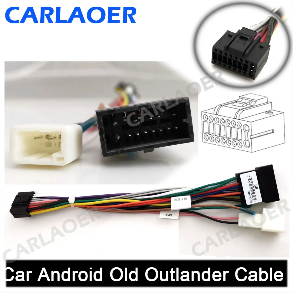 2 din Автомобильный Android радиокабель для Suzuki Buick GEELY Emgrand Nissan Mitsubish i ELYSEE Outlander четыре