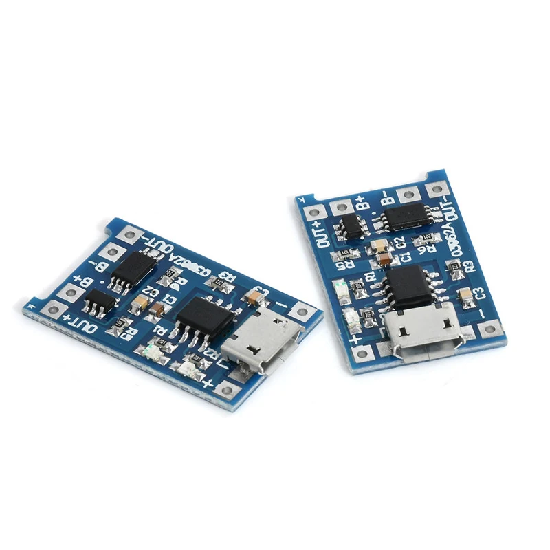 2 шт потребительских упаковок для микро USB 5 V 1A 18650 TP4056 литий модуль зарядного