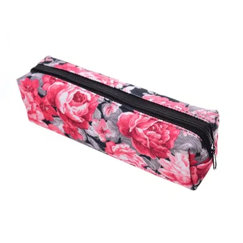 

Kawaii Cute School Pencil Case for Kids Boys Girls 3D Printing Flower Penal Pencilcase Canvas Pen Bag Stationery Pouch Supplies