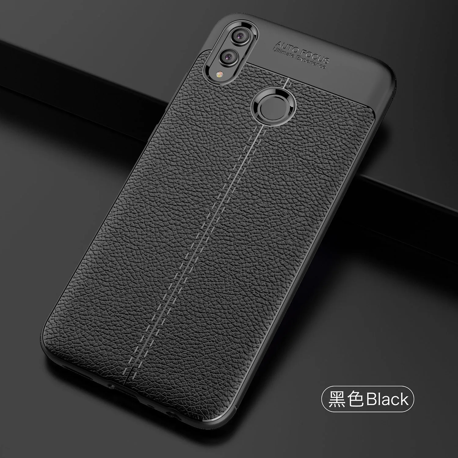 

Wolfsay Soft TPU Case For Huawei Honor 8X Case Leather Texture Silicone Phone Cover For Huawei Honor 8X Business Coque Honor 8X