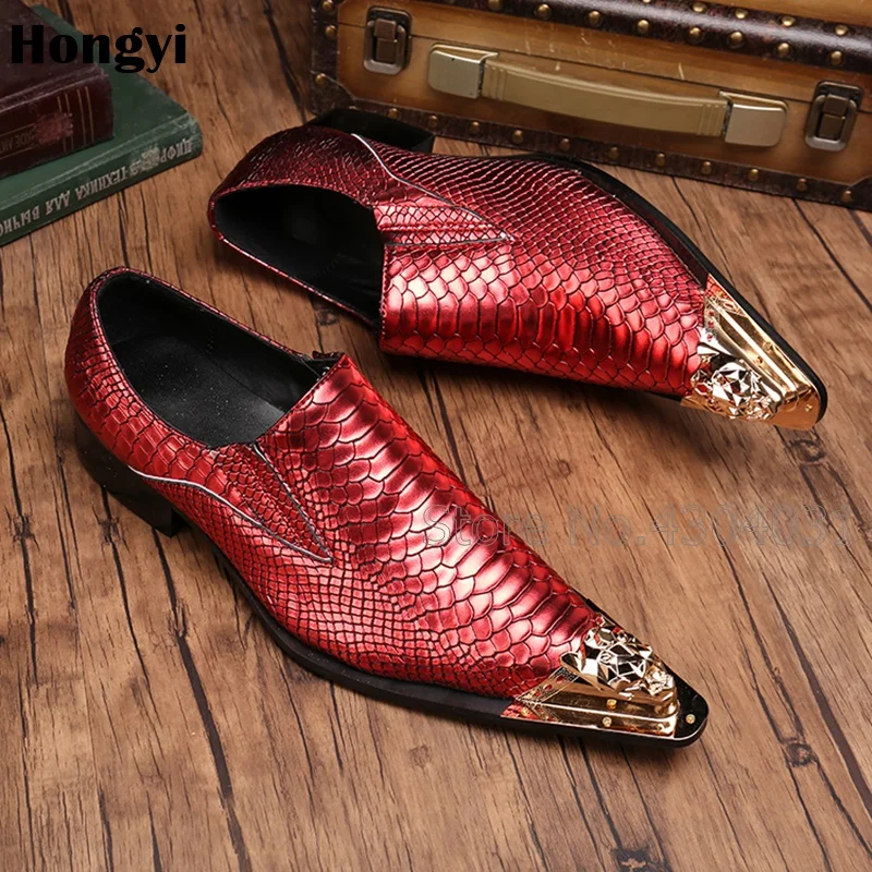 Color Luxe Hommes Oxford D'affaires De Écailles En Poisson as La Pointu Showed Des À Bout Partie Chaussures Main Mariage Motif As Robe Fendue Color Cuir WYqqfPS
