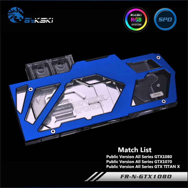 Bykski полный охват GPU водный блок для публичной версии GTX1080 GTX1070 Новый TITAN X