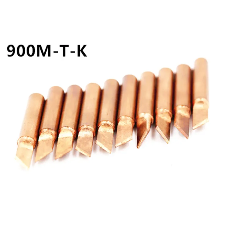 BMBY-15Pcs чистое железо и медь наконечник 900M-T паяльный наконечник для паяльной станции Hakko паяльная станция