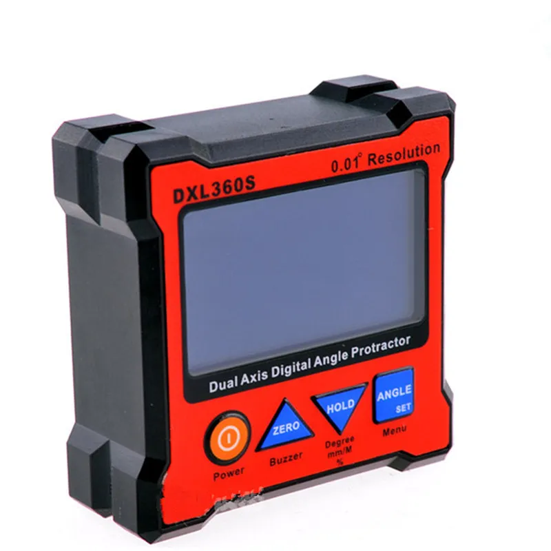 

DXL360S 2.3 "LCD Digital Protractor Inclinometer Level Box