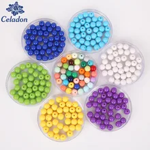 100 Teile/los Multi Farben 8mm Shiny Kunststoff Acryl Lose Distanzscheibe DIY Runde Ball Perlen, für DIY Schmuck Armbänder & Handwerk Machen
