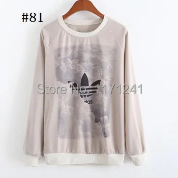 2014 winter women's loose-fitting long-sleeved pullover with a brand print design women sweater knitting cardigan | Женская одежда