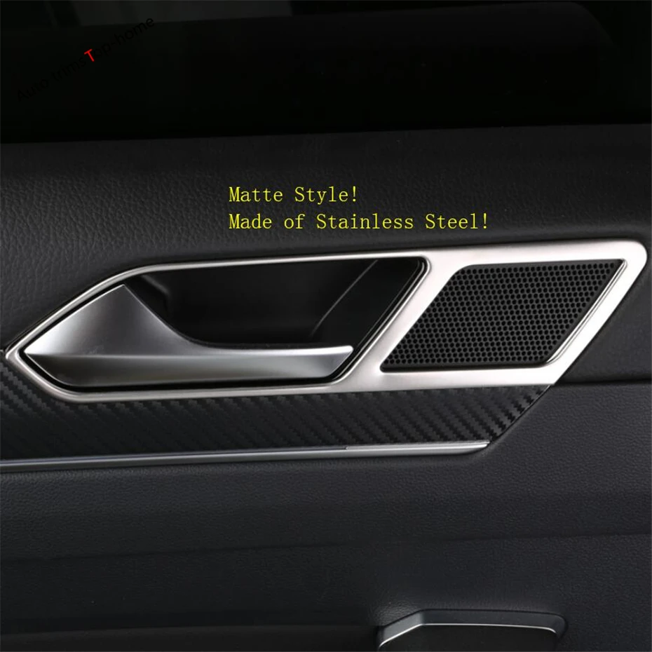 Yimaautotrims матовая внутренние формовки внутренняя дверные ручки чаши рамки крышка отделка 4 шт. для Volkswagen Arteon 2018 2019