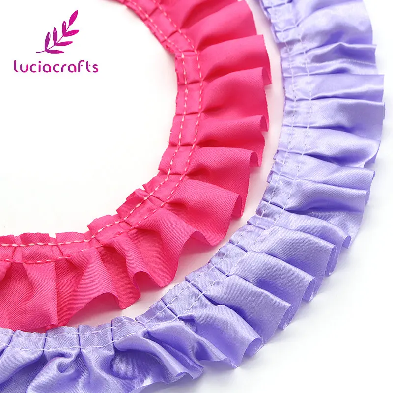 Lucia crafts 5y/8y 37 мм разноцветная кружевная ткань с отделкой лентами DIY шитье ручной работы одежда головной убор материалы для рукоделия U0104