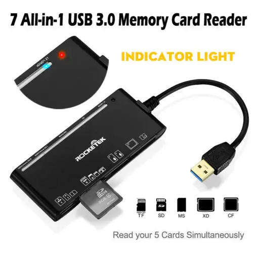 

All-in-1 USB 3.0 Compact Flash Multi Memory Card Reader CF Adapter MicroSD XD