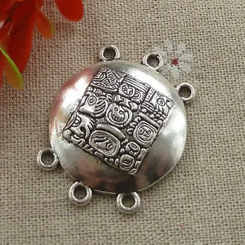 

30 pieces tibetan silver nice connectors 42x32mm #1218