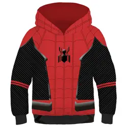 Человек-паук: возвращение домой капюшон для косплея для детей Hoody Hoodie Red свитшот, пулловер, толстовка