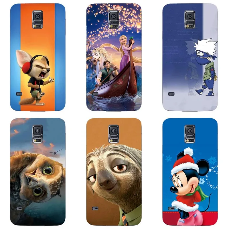 

Cute Animal Cat Printing Case For Samsung Galaxy S5 S 5 SM-G900F S5Neo S5 Neo SM-G903F Cover Relief Cartoon Phone Skin Coque