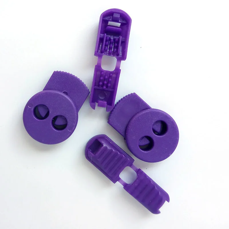 JUP1-50 Sets Purple Magnetic Elastic Shoes Buckles Decorative Buckles Child Adult Closures No-tie Shoelaces Never Tie Lace Again