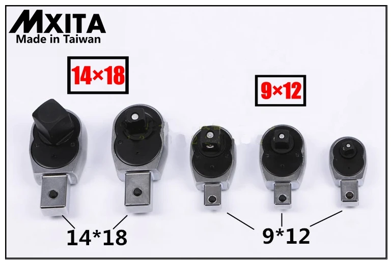 MXITA ключ с открытым крутящим моментом вставка трещотка вставка инструменты головка 9X12 14X18