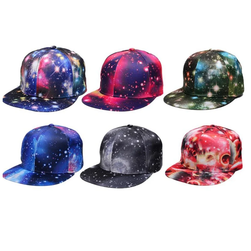 

Baseball Cap Hip Hop Street Style Cap Hat Rapper Outer Space Galaxy Caps Street Dancer Dance Caps Hat Men Baseball Hats