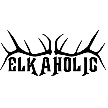 

20X8.9CM ELK A HOLIC ANTLER RACK Originality Vinyl Decals Car Sticker Car-styling Accessories S8-0821