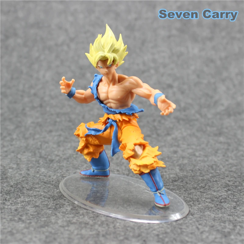 Аниме Dragon Ball Z стиль Супер Saiyan Сон Гоку голова передвижная ПВХ фигурка