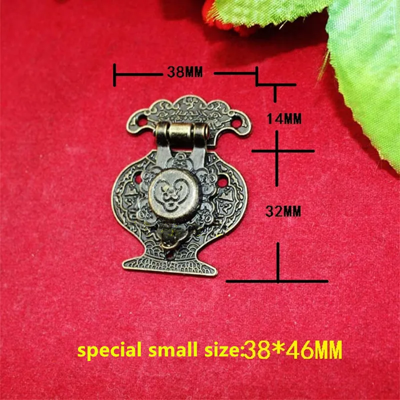 

Wooden Jewellery Box Vase Buckle Metal Box Hasp Latch Lock Decorative Hasp Antique Vintage Bronze Pattern Carved,Zinc Alloy