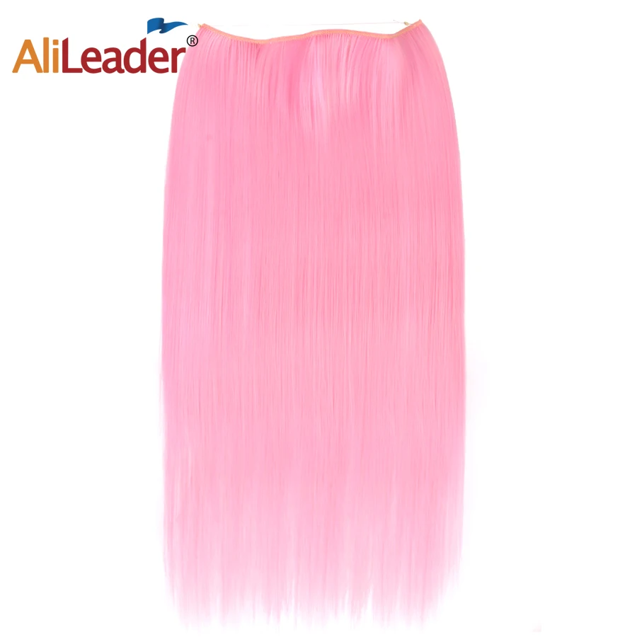 

Alileader False Hair Synthetic Fish Line Hair Extensions 22 inches 55cm Long Straight Secret Halo Invisible Women Available