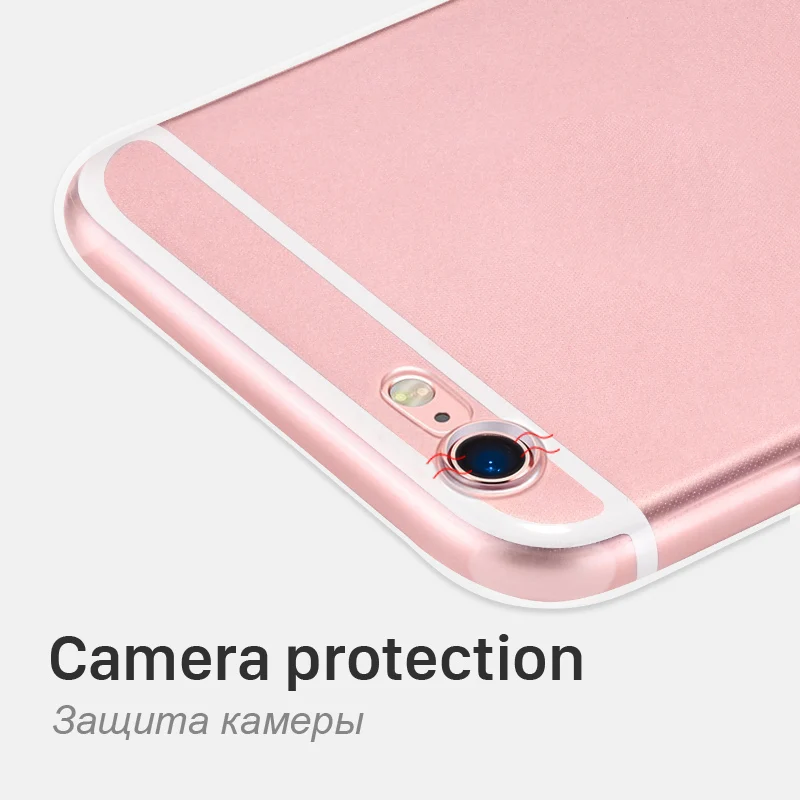 HOCO мягкий ультра тонкий чехол для телефона s iPhone 6 6s PLUS 4 7 и 5 дюйма прозрачный