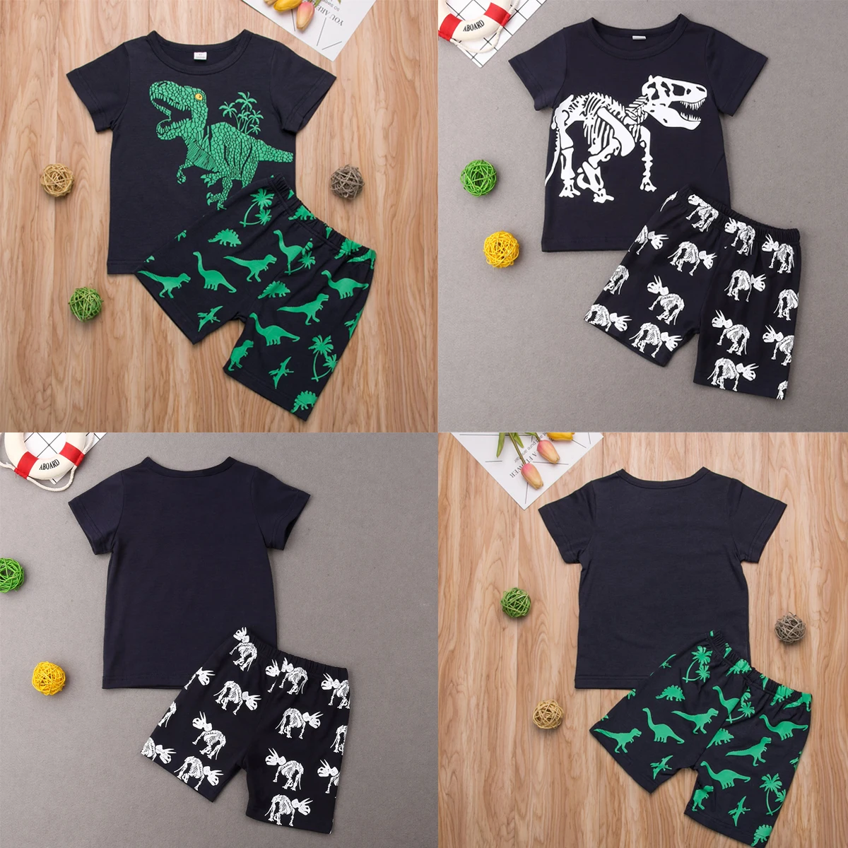 Pudcoco/летний детский комплект одежды унисекс для маленьких мальчиков и девочек рубашка с принтом динозавра+ шорты с принтом животных, комплект из 2 предметов