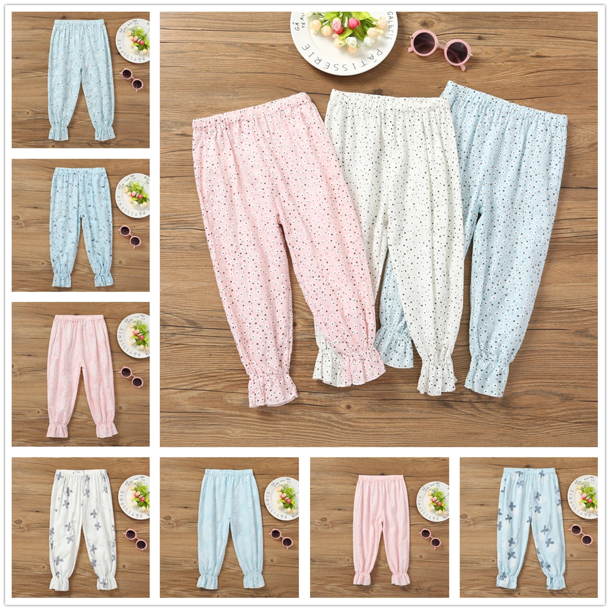 2 7Y Toddler Girl Long Pants Summer Baby Boy Trousers Kids Bloomers