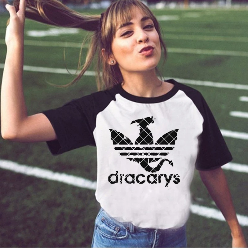  Женская футболка Dracarys Girita, футболка с цветочным рисунком драконов
