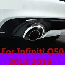 Для Infiniti Q50 модификации сзади выхлопных газов полоса яркий полоса воздуха на выходе внешней отделки авто аксессуары