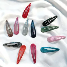 1 ПК заколки для девочек новые творческие с принтом «сердечки» для маленькой девочки Блеск порошок слово капли масла BB клип ювелирное изделие в виде заколки G0405