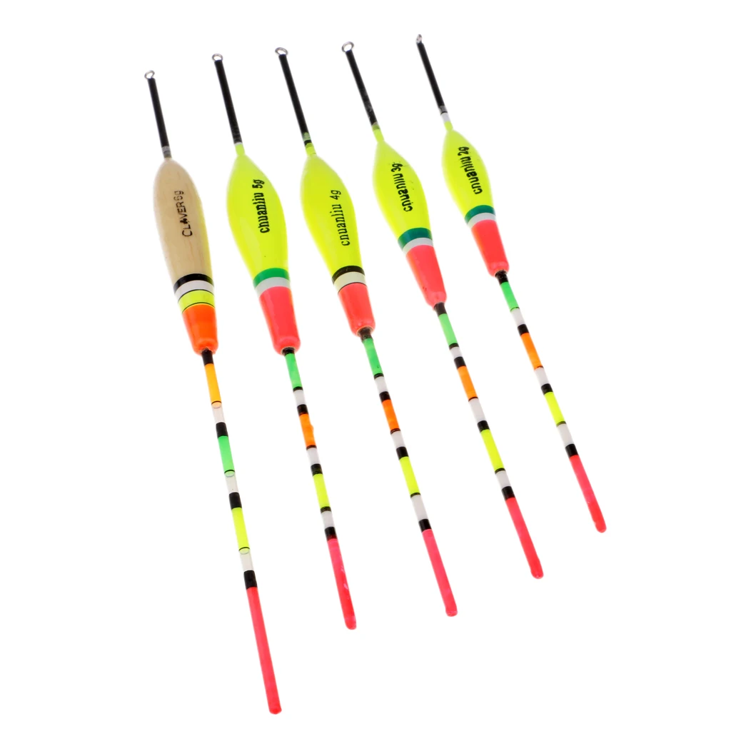 

5pcs Fishing Floats Bobbers Bait Indicators For Saltwater Freshwate Fishing Carp Luminous Accessories