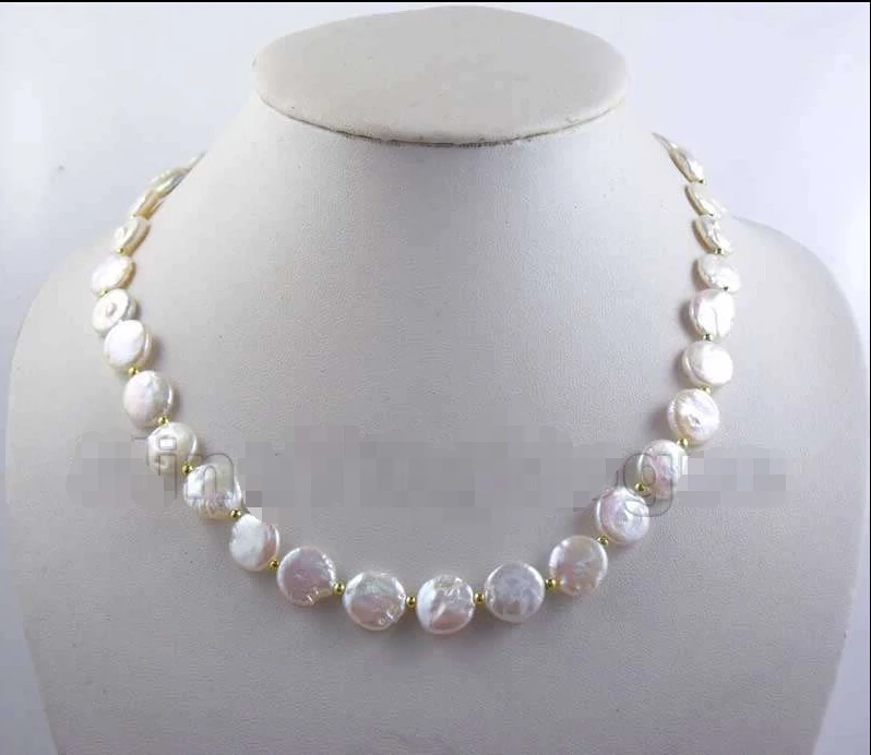 

>>>>>> 11*3mm Coin Shape White pearl with golden bead Alloy Chain 17" necklace_PEN20