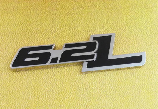 Auto Car chrome Black 6.2 L 6.2L for Camaro Hood Fender Emblem Badge Sticker | Автомобили и мотоциклы
