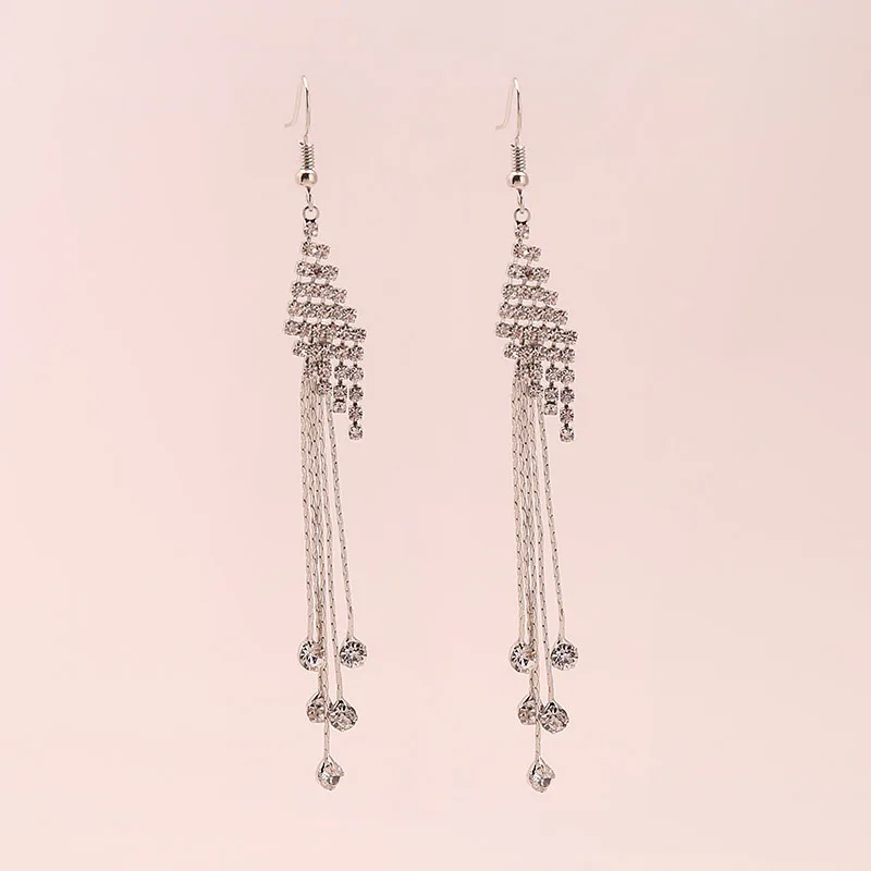 Best New Creative Novelty Earrings Long Tassel Temperament Ear Jewelry Wedding Party Fashion Accessories Christmas Gift Girl