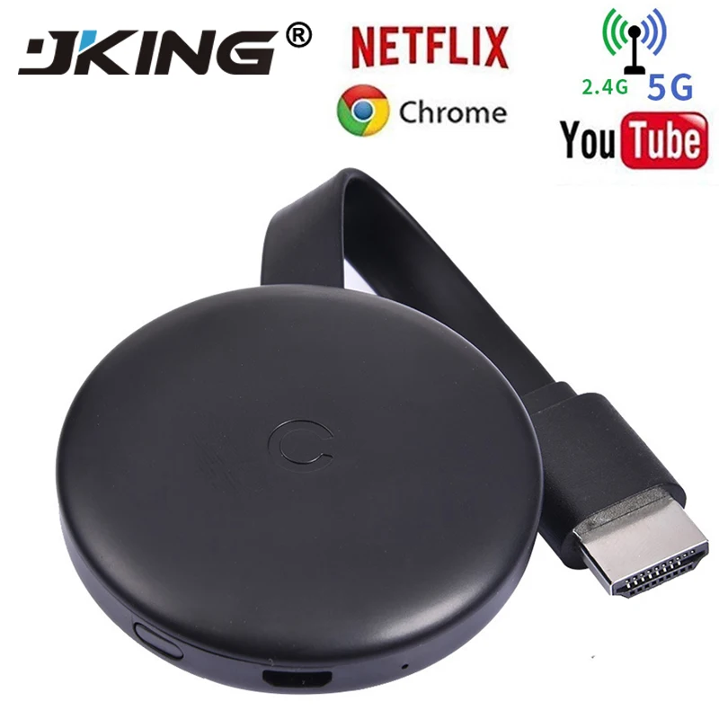 

High Quality HDMI Wireless Display Receiver 5G WiFi 4K 1080P Mobile Screen Cast Mirroring Adapter Dongle Chromecast Pusher