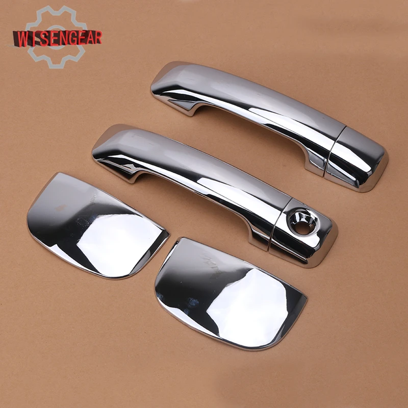 WISENGEAR Chrome 4 Door Handle Cover for Toyota Tundra Double Cab 2007