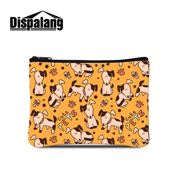 

Dispalang Small Animal Coin Purse Women Cute Pet Print Coin Pouch Zipper Ladies Mini Euro Coin Wallet Key Card Phone Storage Bag