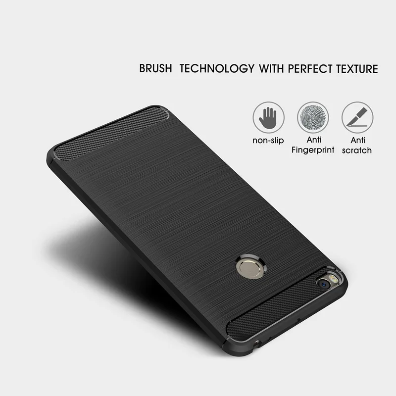Для Xiaomi Mi5 5S 5C плюс 4S Max 2 Примечание 5A 2 Redmi 4 4A 4X3 3S 3Pro Примечание 3 4X Pro Анти-Царапины 3D углеродного волокна Мягкий ТПУ чехол