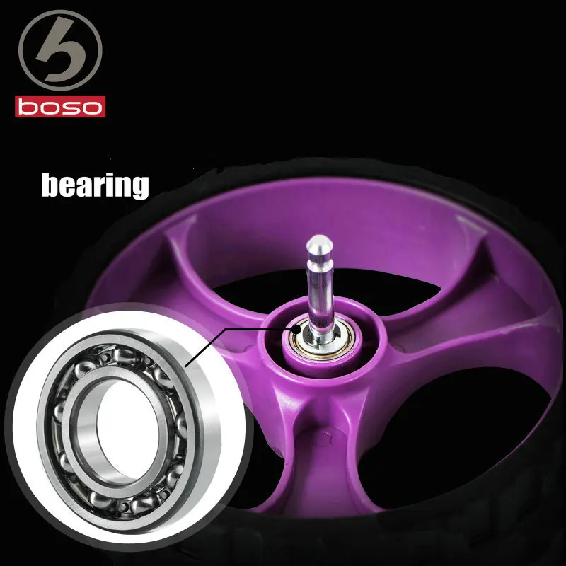 BOSO Simple Kids Tricycle withl PU Seat, Steel Frame Kids bicycle, Adjustable Seat children trike