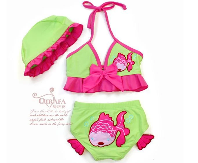 Venta al por mayor trajes de baño para niños muchacha encantadora Goldfish trajes de baño SWM0002|bikinis children|bikini metalbikini women - AliExpress