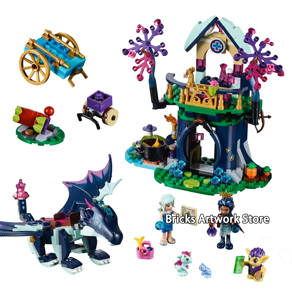 Elves Dragon Rosalyn/'s Healing Hideout fit Legos Building Blocks kids Toys xmas