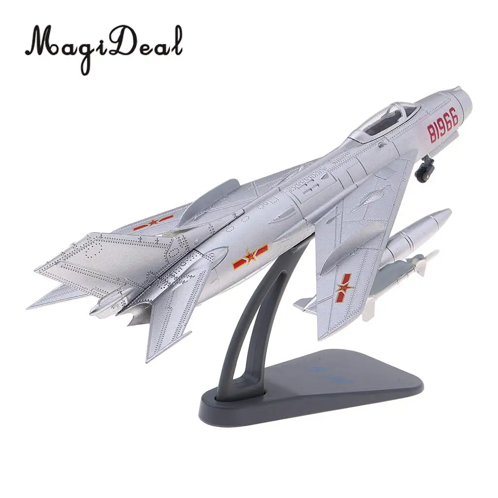 MagiDeal J-6/F-6 Farmer Aircraft - 1/72 Scale Diecast Model with METAL DISPLAY STAND
