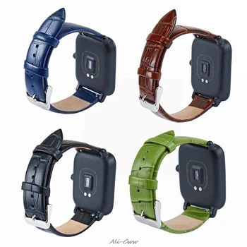 

Sep928 Universal Leather 20mm Watch Band Strap for Huami Amazfit Youth Bip Gear Sport