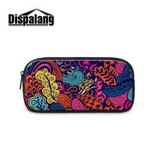 Большой емкости женский Макияж сумка полосатая печать детская сумка для карандашей ручка сумка для хранения женские косметические шкатулки офисные канцелярские принадлежности