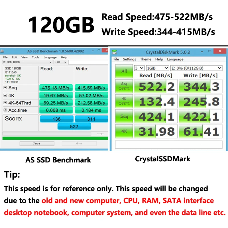 240gb unidade de estado sólido 2.5 polegadas sata3 desktop notebook