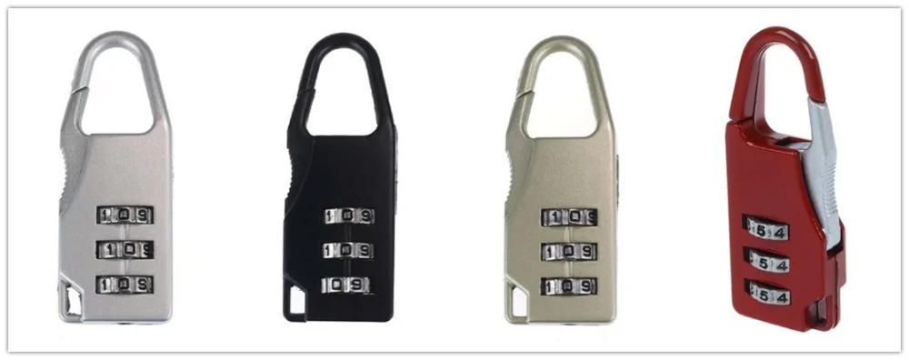 

New 1PC 5 color Security Travel 3Digit Code Safe Combination Luggage Bag Lock Padlock Suitcase Jewelry Boxes Tool Chests