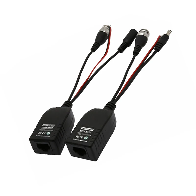 

10 pieces Video Balun 1080P HD CVI AHD TVI transmit Video Data Power together for CCTV PTZ Camera System RJ45 to BNC