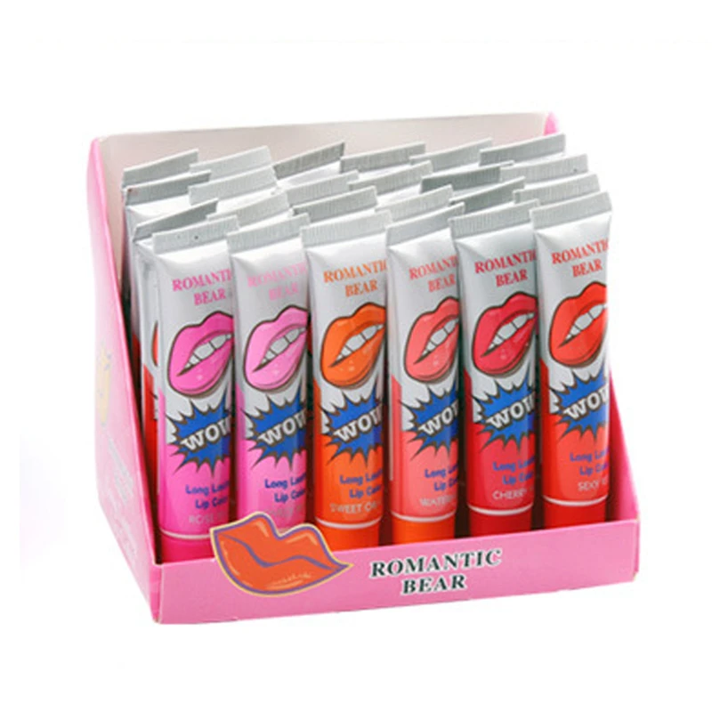 

Peel-off Waterproof long lasting Lip Gloss tint baton eosed balm lipsticks Long Lasting Makeup wow lips Moisturizing Lip Balm
