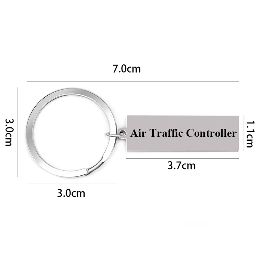 Авиадиспетчерский контроллер, брелок для ключей, безопасный самолет, брелок для пары, для женщин, мужчин, для бойфренда, для мужчин, для пилота, стюардессы, подарок, брелок для ключей