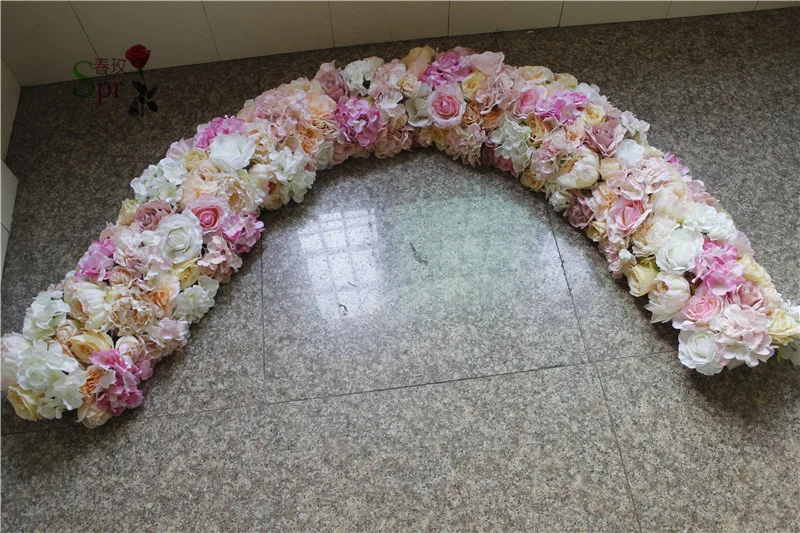SPR 2 м 30 см ширина Свадебная маленькая Арка настольная дорожка с цветами цветок стены сценический фон декоративный искусственный цветок